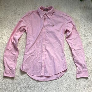 Pink Ralph Lauren Oxford Shirt